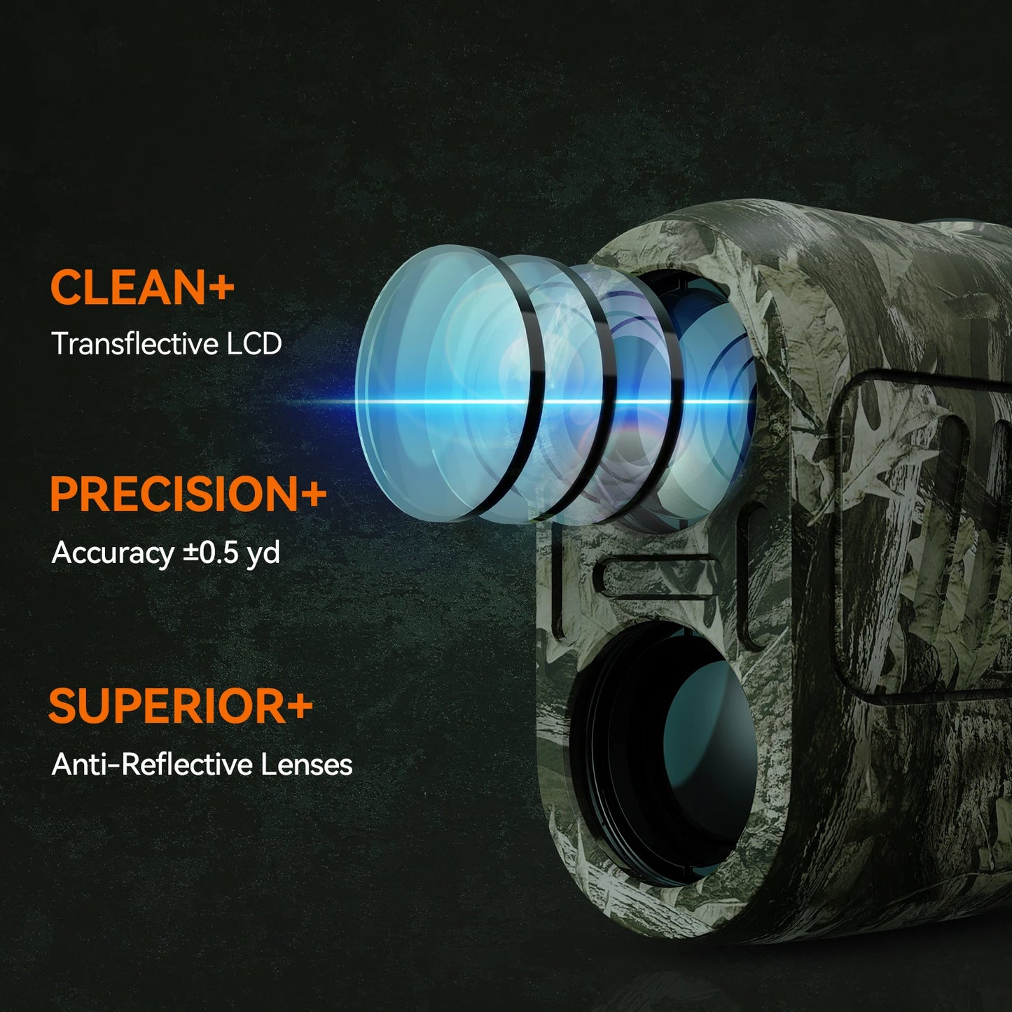 MiLESEEY Range Finder for hunting PF2E, 600m Laser Rangefinder, 7° Big Field View, with Rain and Fog Ranging Mode, BOW Mode