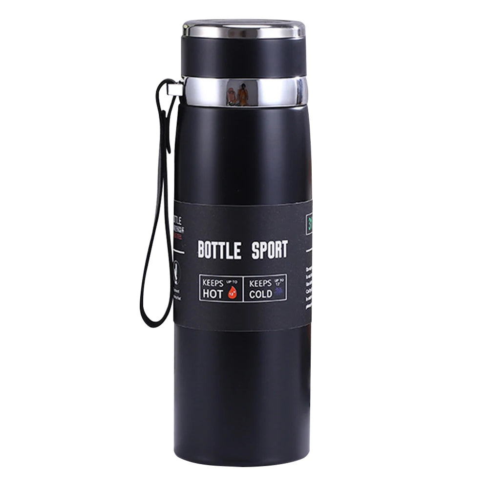 1000ml Thermal Water Bottle Large Capacity Vacuum Double Insulation Cup Stainless Steel Outdoor Vacuum Flask for Hot Cold Drinks