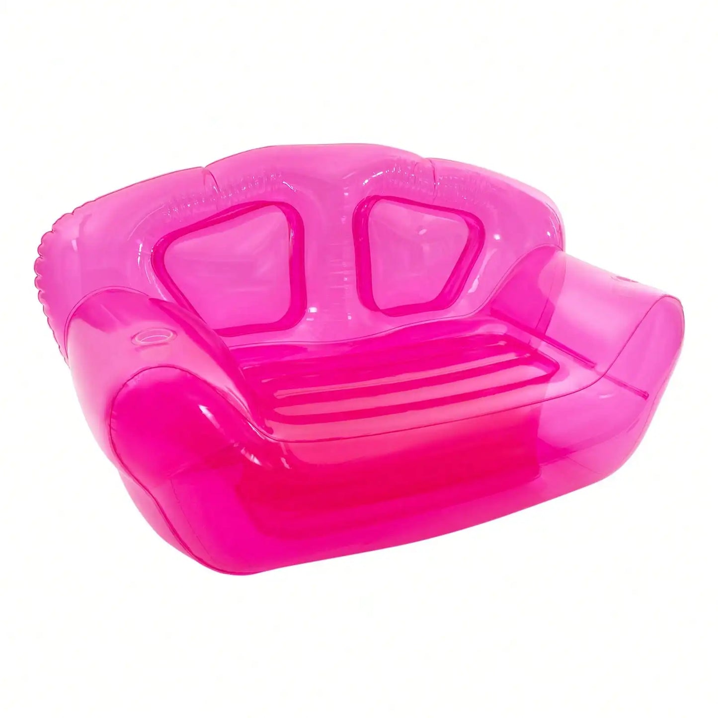 Inflatable Double Person Sofa Clear/Pink/Blue/Green Blow UP Chairs Portable Air Sofa Camping Yard Couchs Outdoor Activitiy
