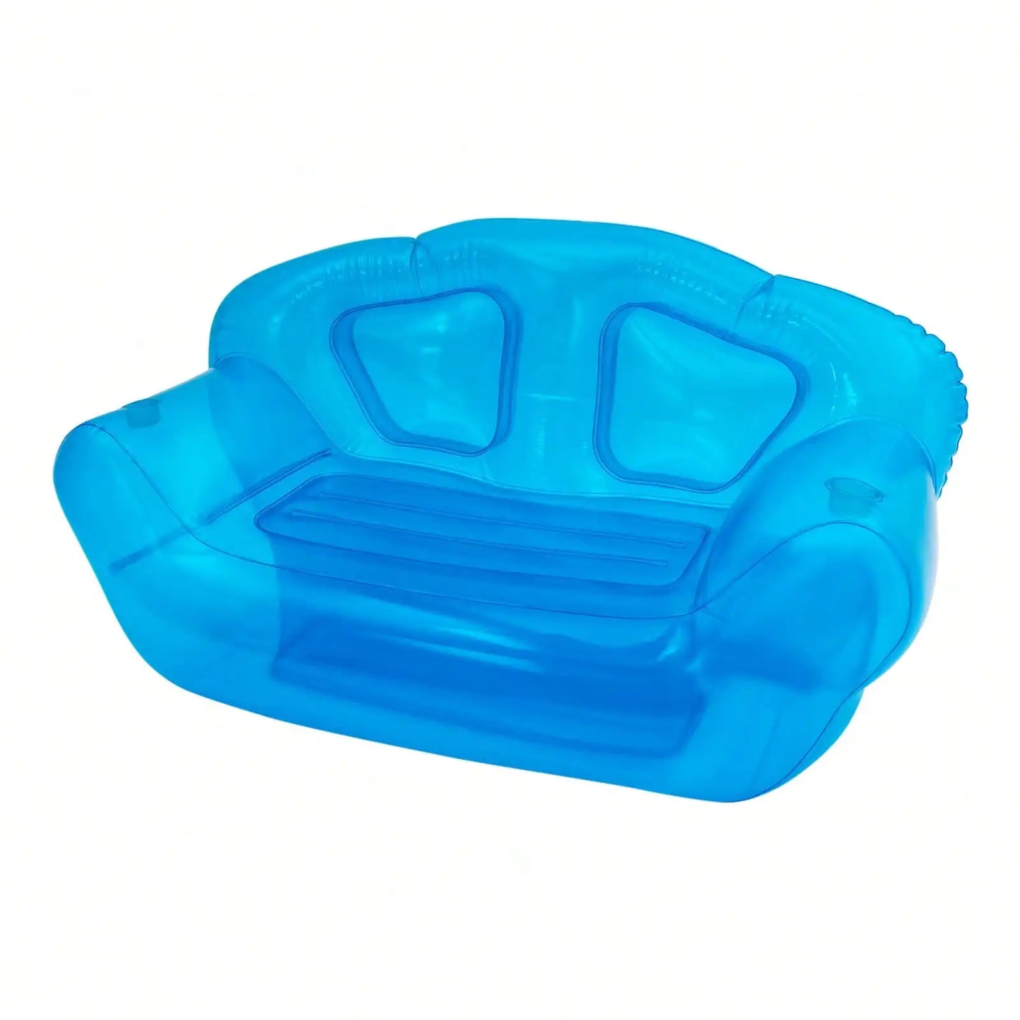 Inflatable Double Person Sofa Clear/Pink/Blue/Green Blow UP Chairs Portable Air Sofa Camping Yard Couchs Outdoor Activitiy