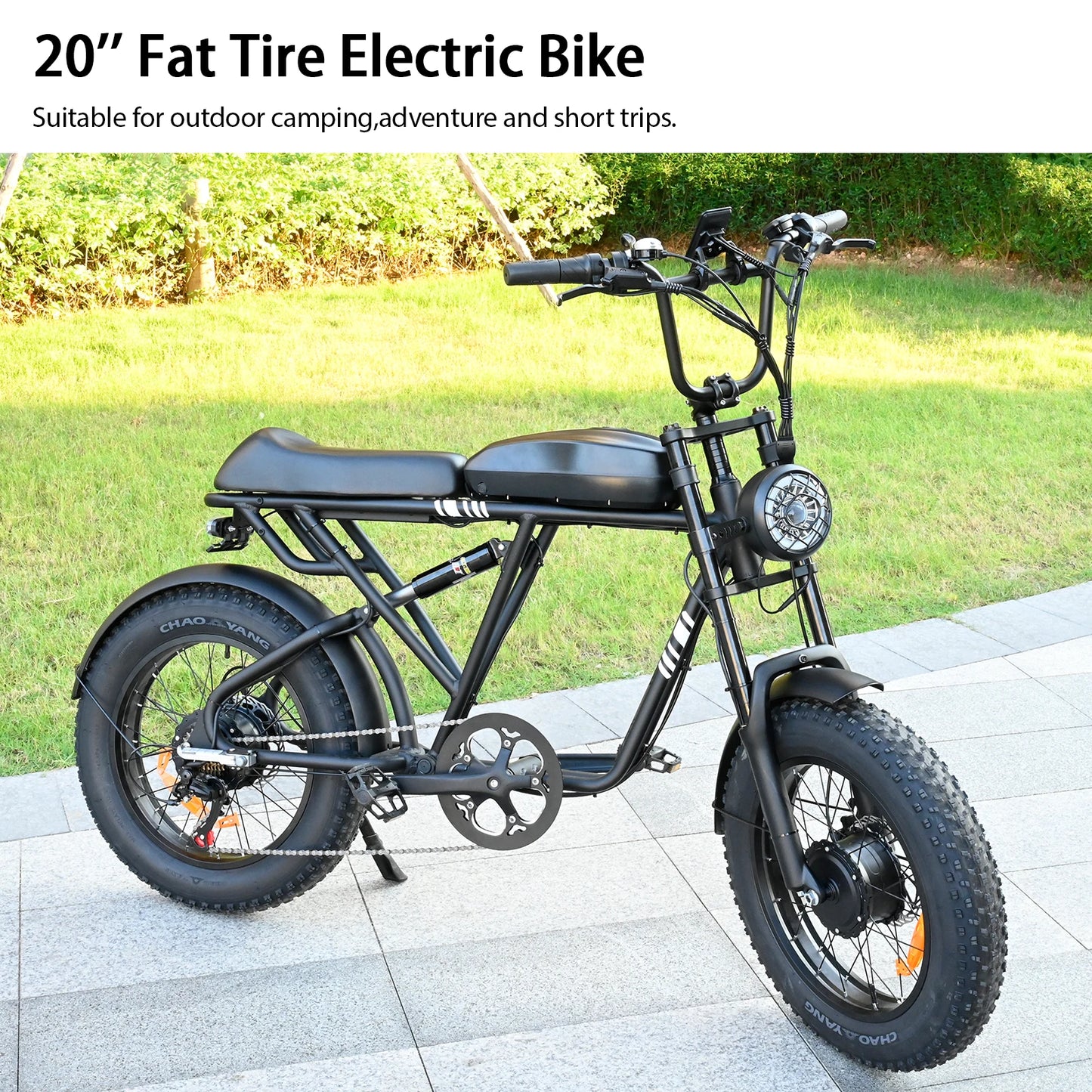 20 Inch 1000 Watt Dual Motor 48 Volt 100 Kilometer Fat Tire Electric Mountain Bike Aluminum Alloy Adult SUV Electric Bike