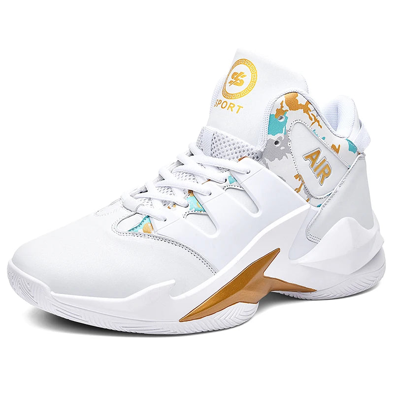 Men's Breathable Non Slip Outdoor Basketball Shoes for Walking and Running