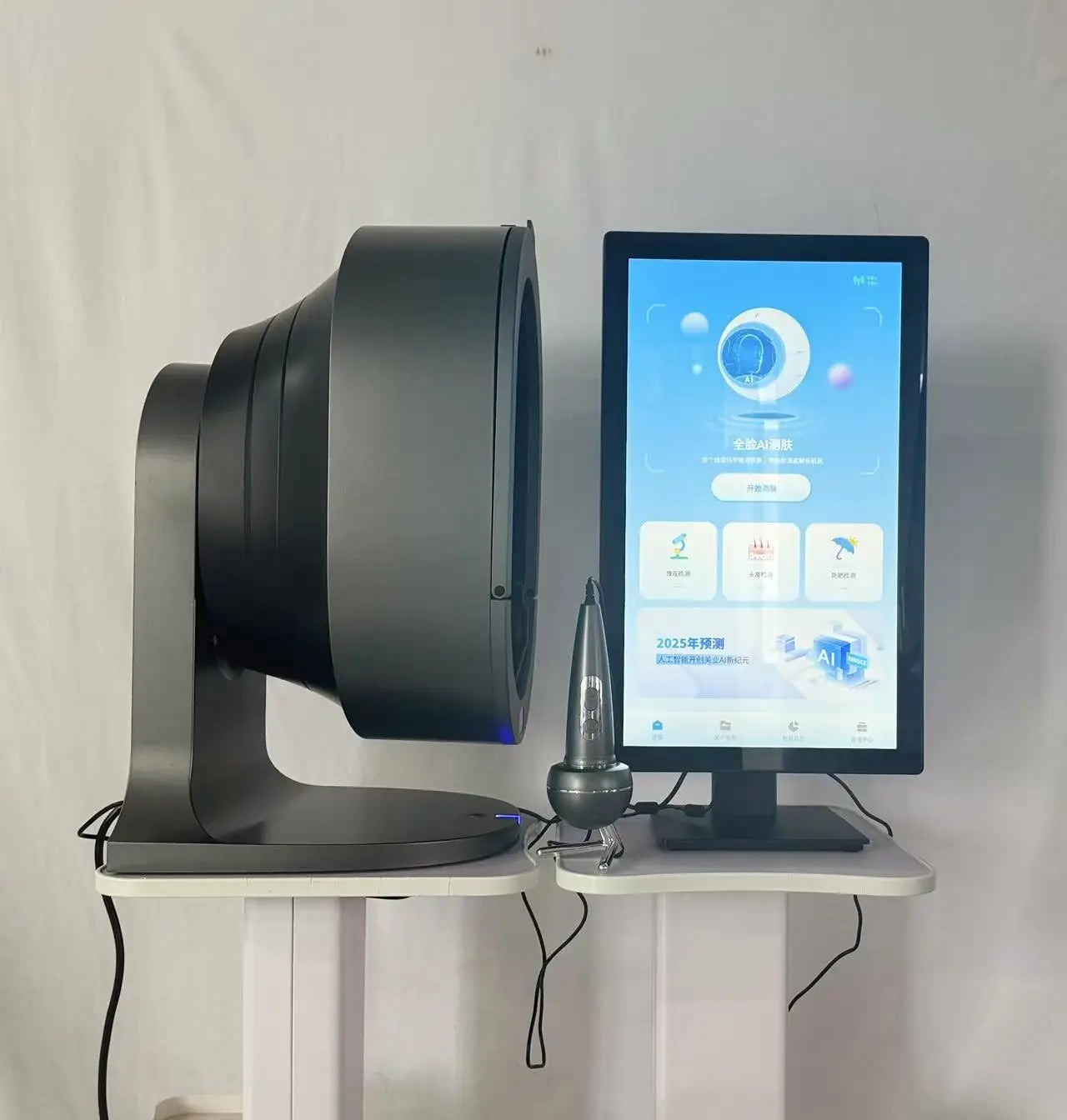 Mirror Skin Analysis 8 Spectra 3D Intelligent Mirror Wood Lamp Facial Scanner UV Skin Analyzer Machine Skin Analyzer