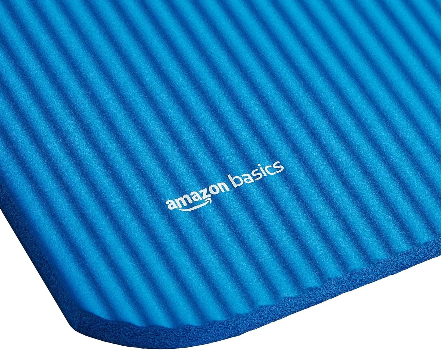 Basics 1/2 Inch Extra Thick Exercise Yoga Mat with Carrying Strap, Cushioned Support, for Fitness and Gym Workouts
