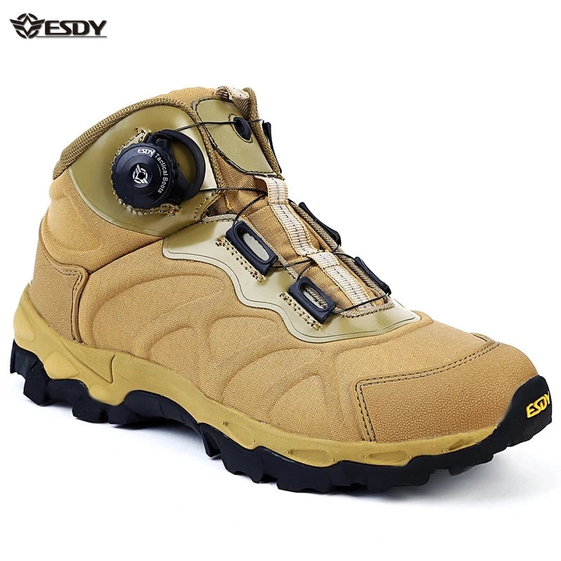 Men Outdoor Hiking Boots Waterproof Tactical Sneakers Ankle Boots for Autumn Winter