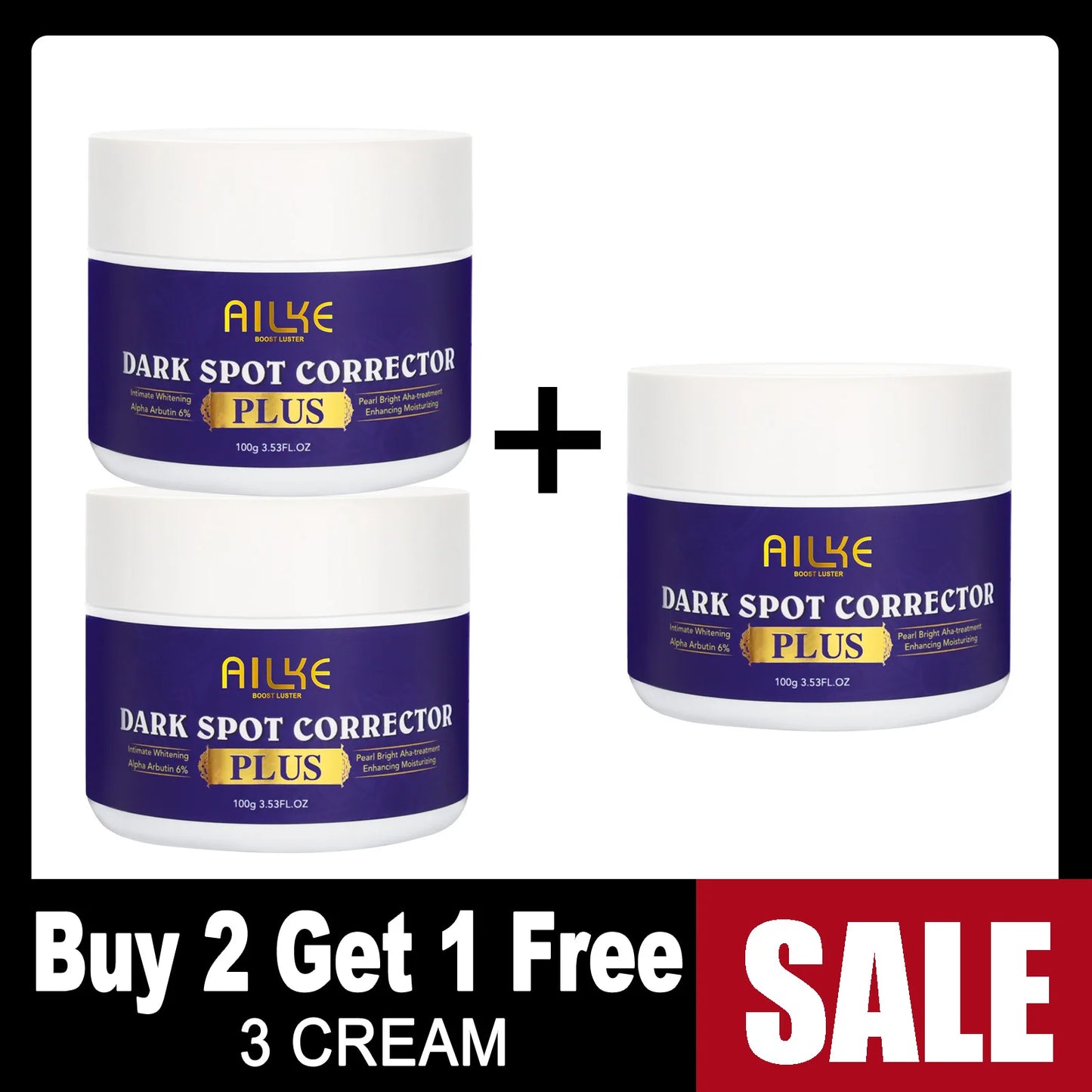 AILKE Glutathione Bleaching Cream Advanced Lightening Lotion Glowing Cream for Inner Thighs Bikini Area and Underarms Natural