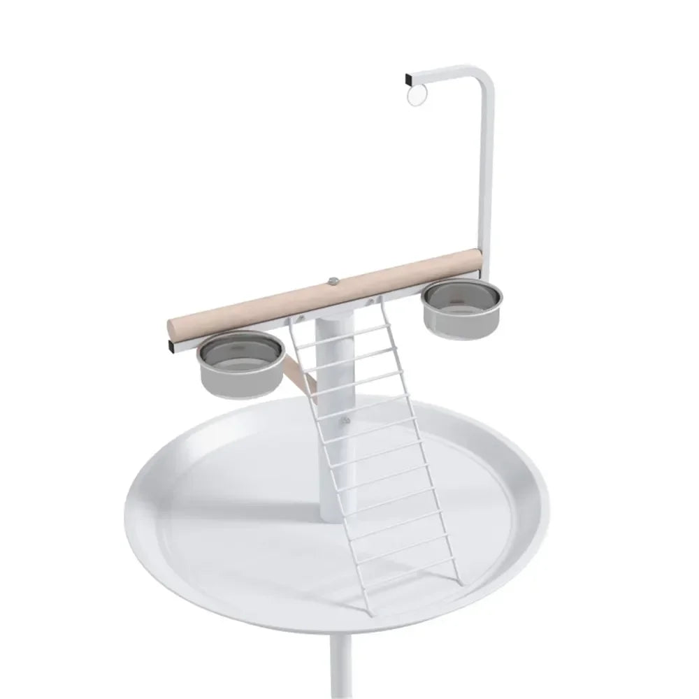 Bird Stand Parrot Perch And Playing Stand Birds Frame birds accessoires bird house Stainless Steel Feeding Bowls poultry feeder