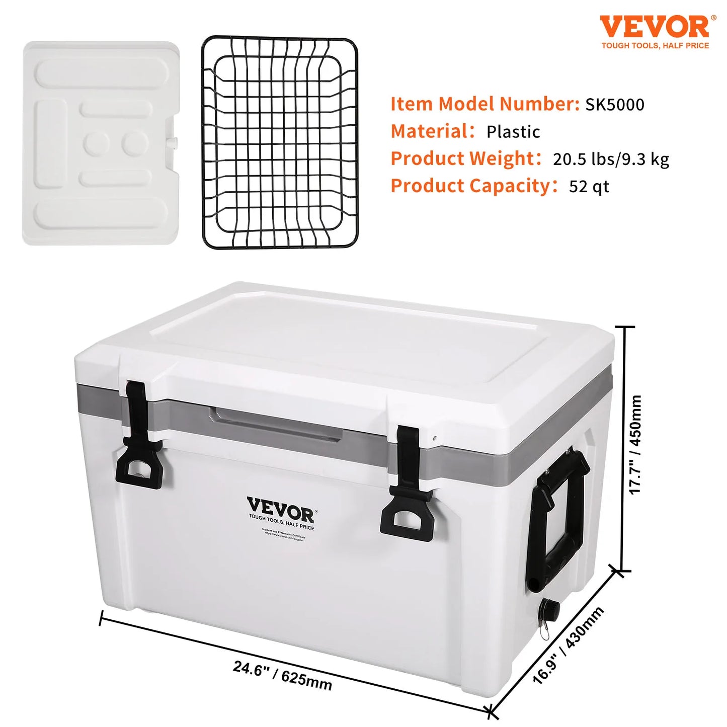 SucceBuy 25QT 33QT 45QT 52QT Hard Cooler Insulated Portable Large Capacity Ice Chest Cooling Box for Family Outdoor Camping Activities