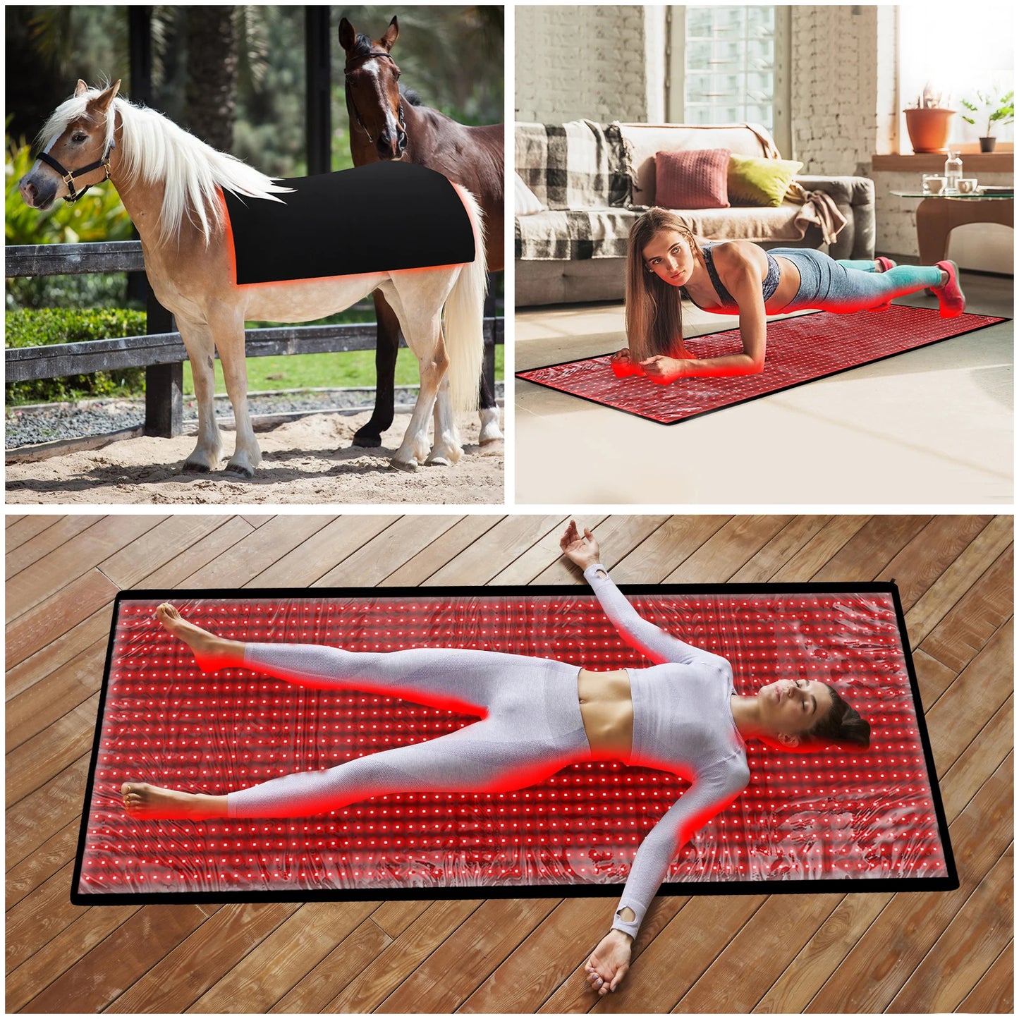 1280pcs Red Light Near Infrared Therapy Devices Mat LED Large Pads for Whole Full Body Mat Blanket Home Care Relaxation Device