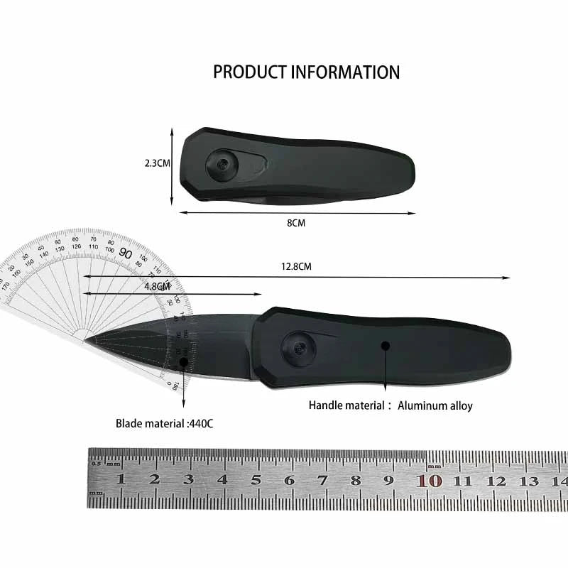 KS 7500 Mini Folding Knife 8Cr18Mov Steel Blade Aluminum Alloy Handle Outdoor Camping Survival Tactics EDC Hunting Knife