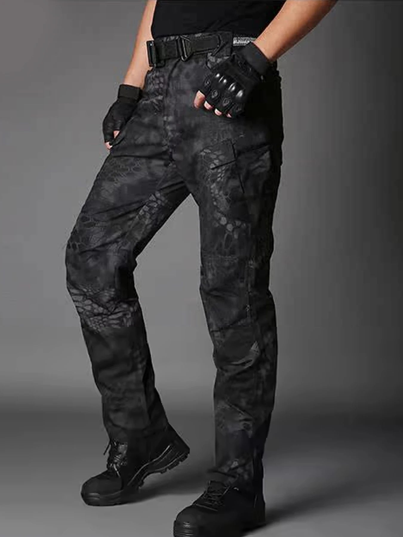 Men Spring Autumn Tactical Fitness Pants Climbing Hiking Camping cycling Hunting Elastic Trousers Quick Dry Trekking Gym Sports