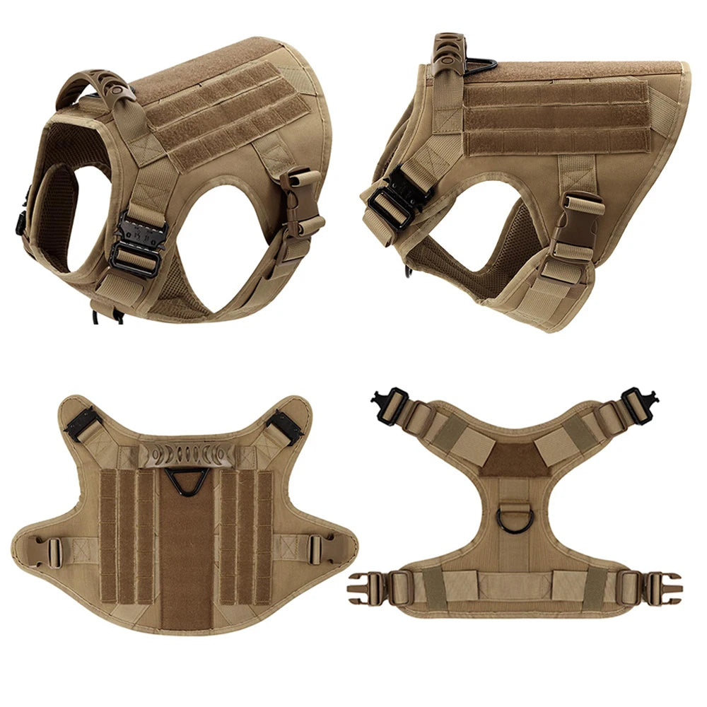 5 Pcs Large Dog Harnesses for German Shepherd and Malinois Training and Walking Vests for Medium and Large Dogs Accessories