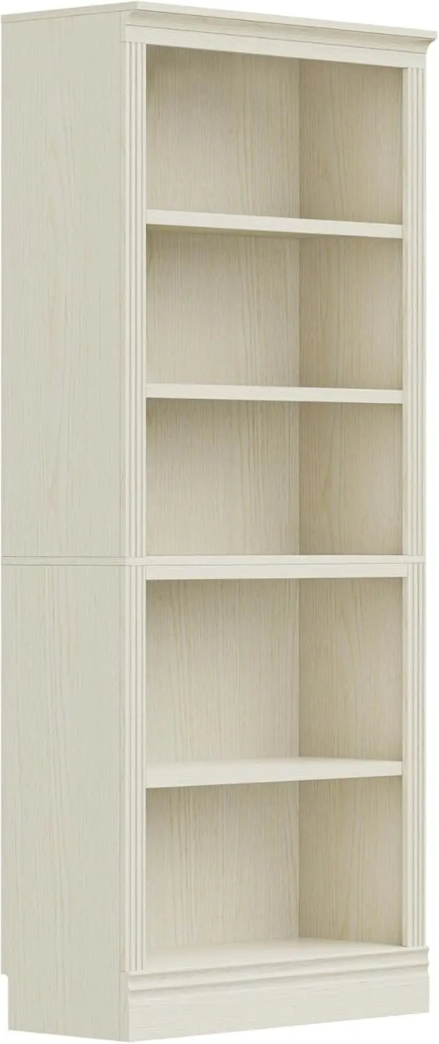 Halston Multi-Depth Bookcase - Adjustable Open Shelf Storage Unit for Home & Office, 31.5”L x 15.75”W Display Shelving