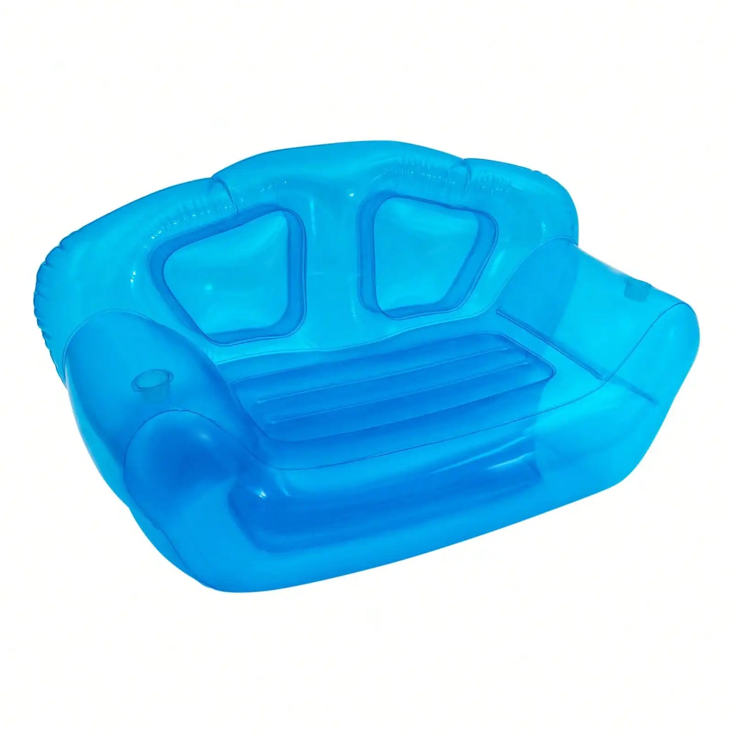 Inflatable Double Person Sofa Clear/Pink/Blue/Green Blow UP Chairs Portable Air Sofa Camping Yard Couchs Outdoor Activitiy