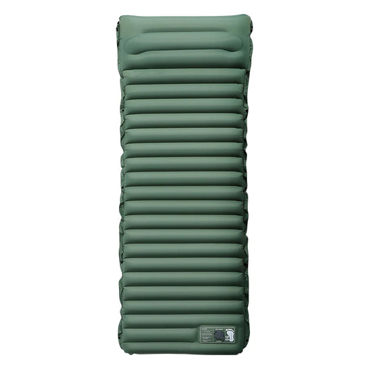 10cm Self-Inflating Sleeping Mat with Foot Pump and Pillow Ultralight Waterproof Camping Air Mattress for Outdoor Use