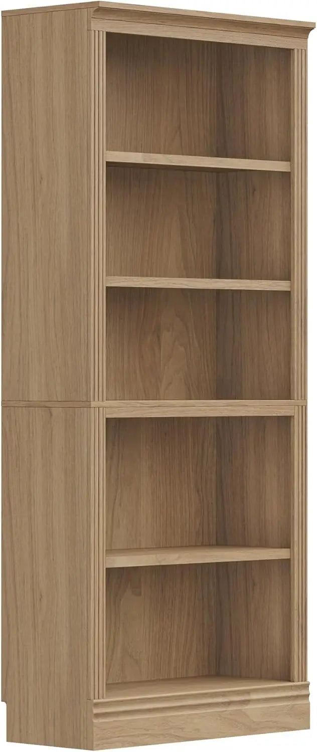 Halston Multi-Depth Bookcase - Adjustable Open Shelf Storage Unit for Home & Office, 31.5”L x 15.75”W Display Shelving