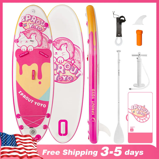 Spatium Kids Stand Up Paddle Board with Inflatable SUP Accessories Wide Stable Design Inflatable Paddle Board for Kids and Youth