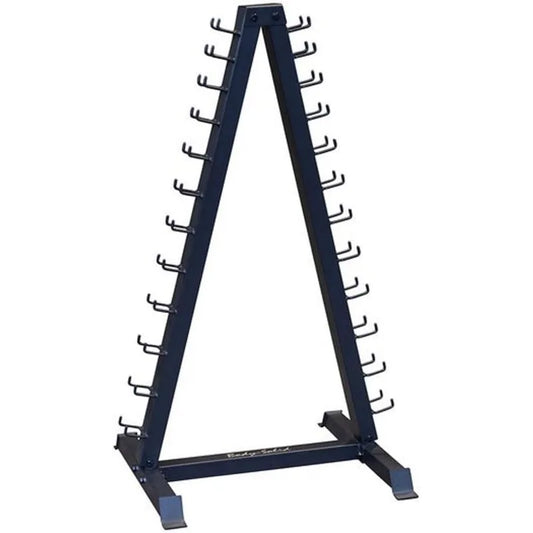 Body-Solid Vertical Dumbbell Rack Stand Only, Storage for 1lb to 15 lbs, Weight Rack Holds 12 Pairs of Vinyl Neoprene Dumbbell