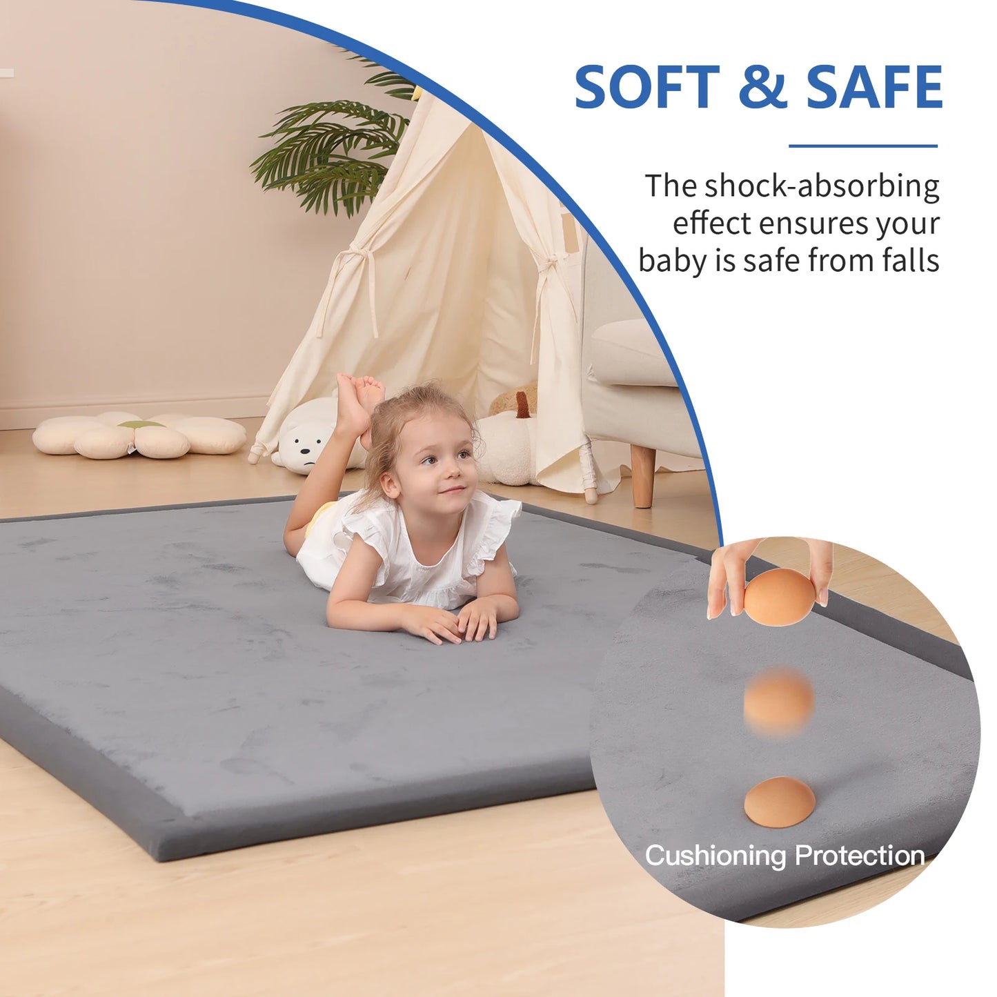 Solid Living Room Carpet Cream Non Slip Rug for Bedroom Decoration Classic Minimalism Tatami Floor Yoga Mat