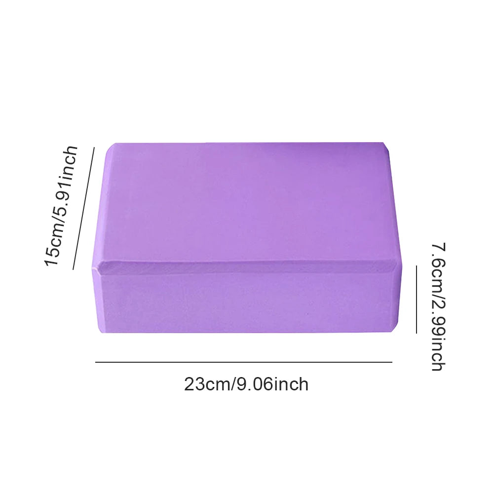 EVA Yoga Block Solid Color Yoga Balance Bricks Moisture-Proof High Density Yoga Blocks Body Shaping Yoga Blocks for Meditation