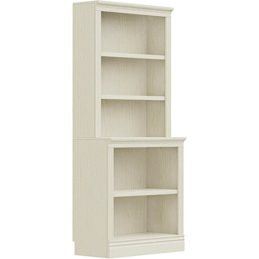 Halston Multi-Depth Bookcase - Adjustable Open Shelf Storage Unit for Home & Office, 31.5”L x 15.75”W Display Shelving