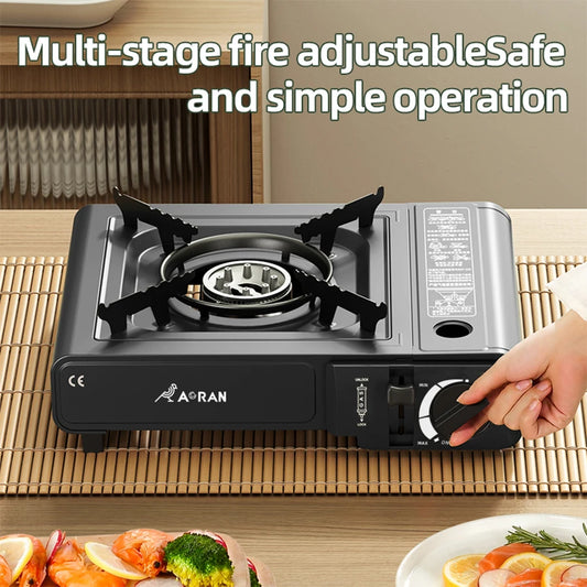 Card Stove Household Outdoor Portable Gas Stove Ideal for Camping Picnicking and Home Use