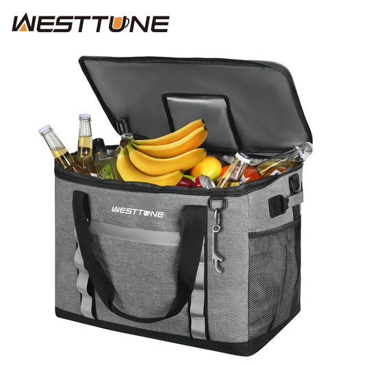 Westtune 75 Cans Soft Cooler Bag Collapsible Leakproof Portable Ice Chest for Camping Travel Beach