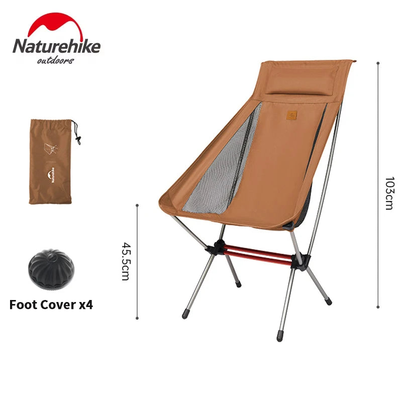 Naturehike Ultralight Portable Folding Camping Chair for Travel Backpacking Picnic Beach and Outdoor Fishing