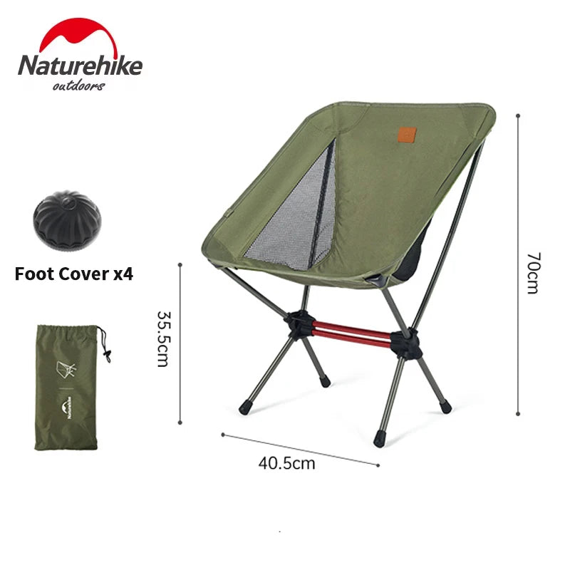 Naturehike Ultralight Portable Folding Camping Chair for Travel Backpacking Picnic Beach and Outdoor Fishing