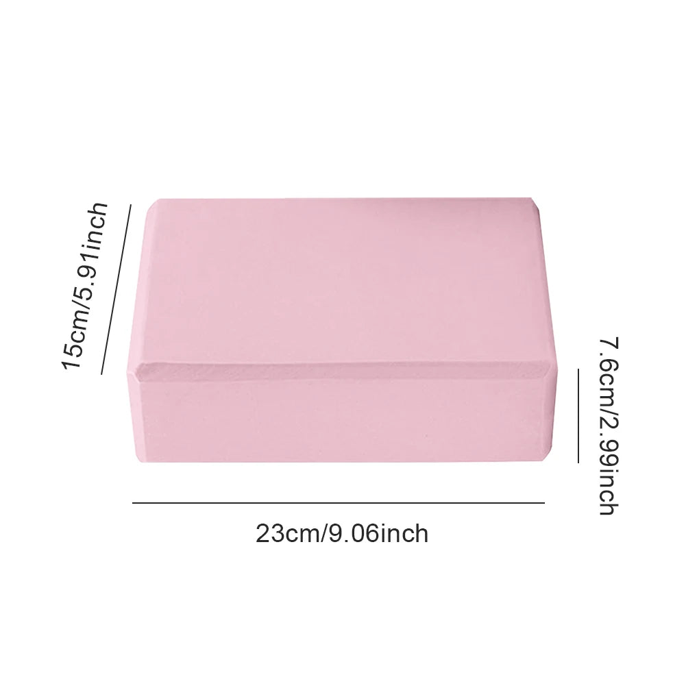 EVA Yoga Block Solid Color Yoga Balance Bricks Moisture-Proof High Density Yoga Blocks Body Shaping Yoga Blocks for Meditation