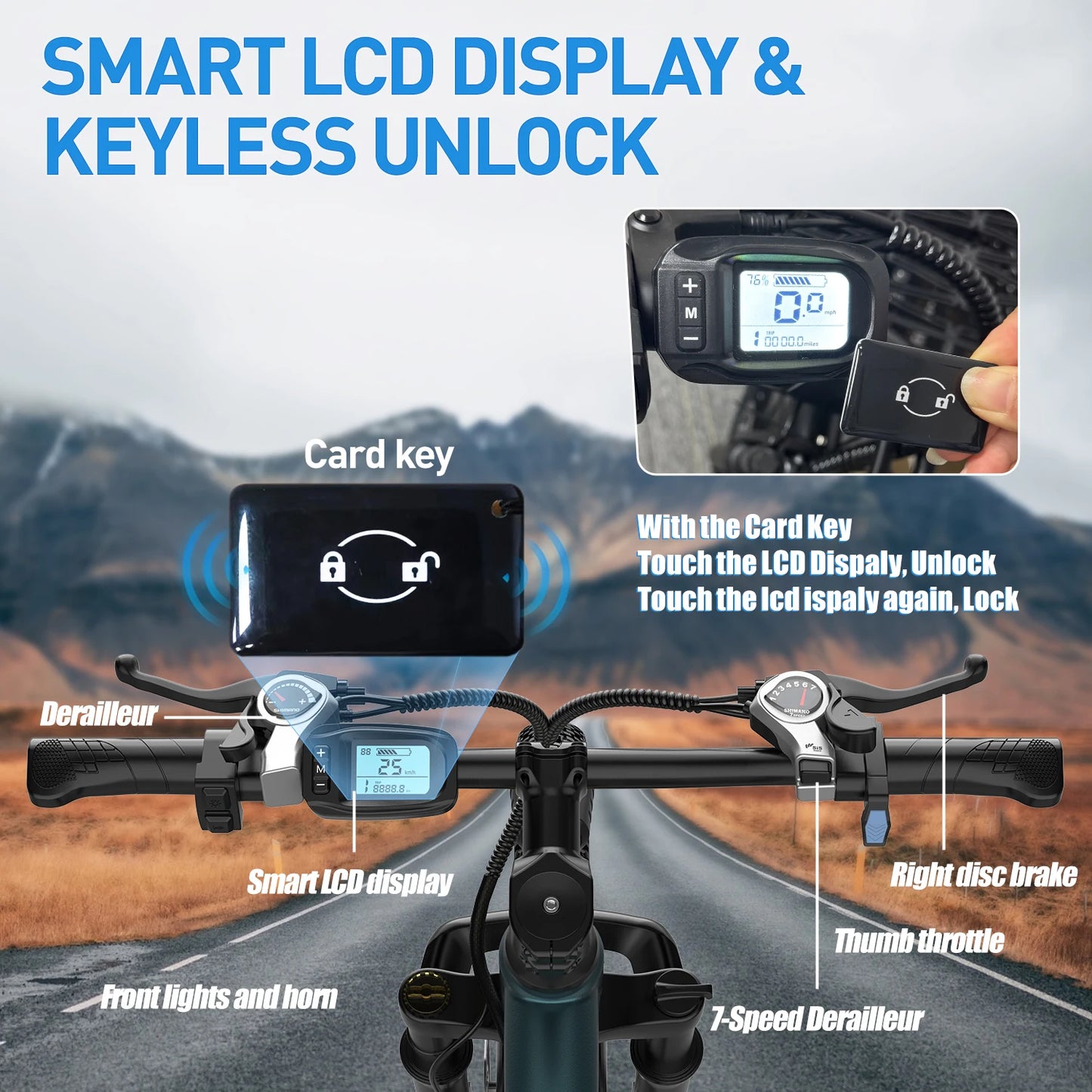Adults Electric Bicycle 26 Inch 24 Inch Electric Mountain Bike with 36V Battery Peak 500W Motor 21 Speed Ebike for Adults