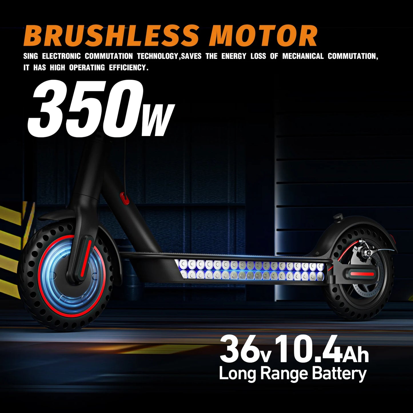 350W Foldable Electric Scooter for Adults and Teens with Explosion-proof Tires and Dual Brake System Lightweight E-scooter with APP Support
