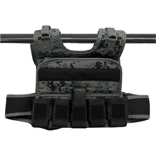Adjustable Weighted Vest for Men 44LB with 19 Cast Iron Weights for Strength Training and Running
