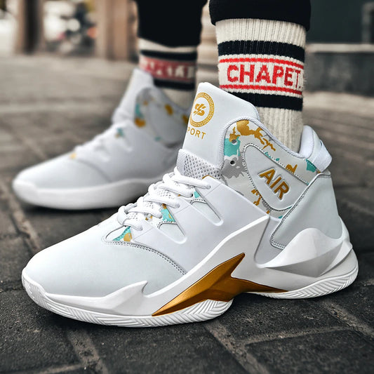 Men's Breathable Non Slip Outdoor Basketball Shoes for Walking and Running