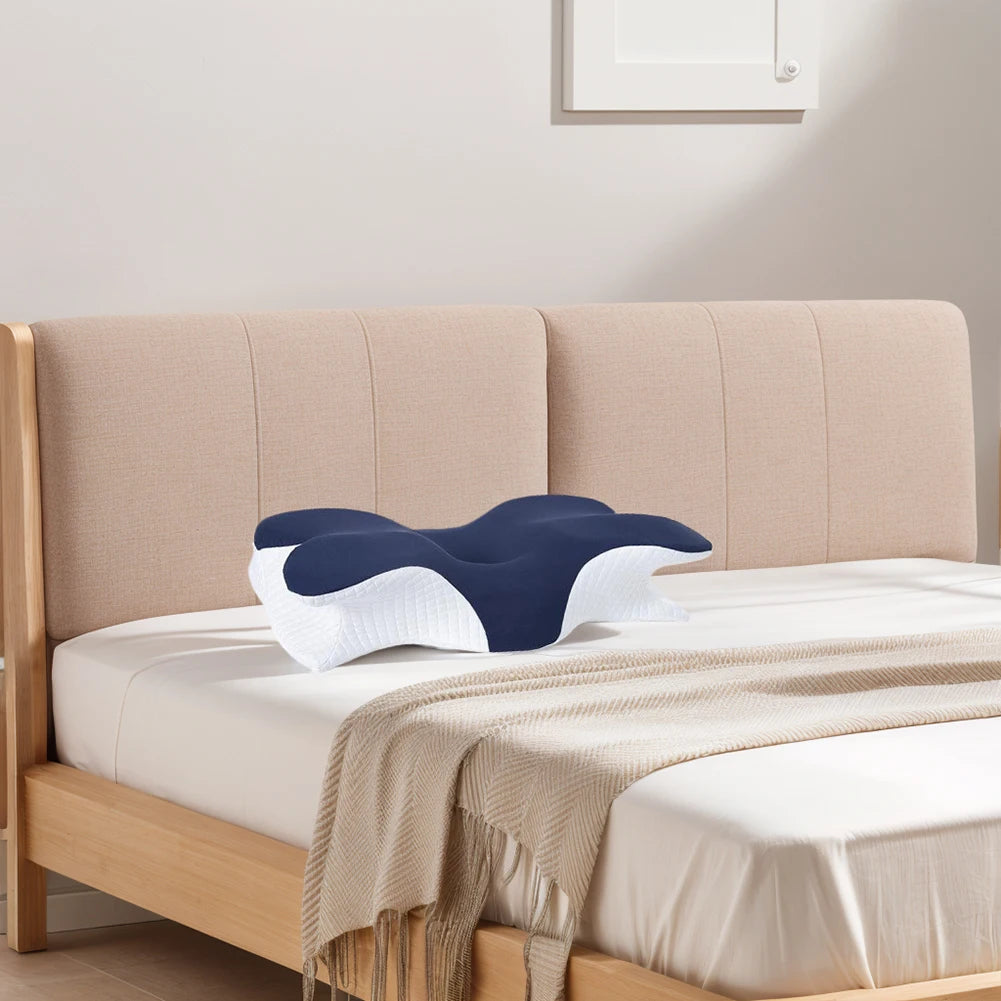 Ergonomic Sleep Cervical Orthopedic Neck Pillow Comfortable Butterfly Shape Pillow Neck Protection Sleeping Orthopedic Pillow