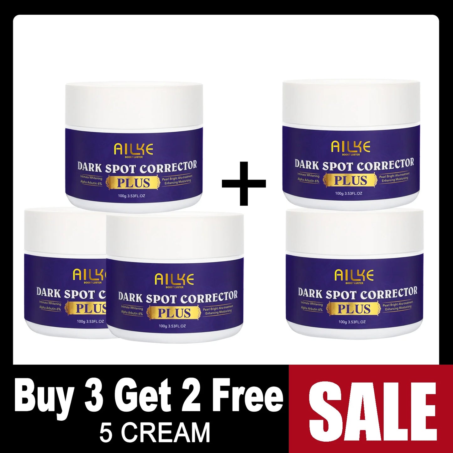 AILKE Glutathione Bleaching Cream Advanced Lightening Lotion Glowing Cream for Inner Thighs Bikini Area and Underarms Natural