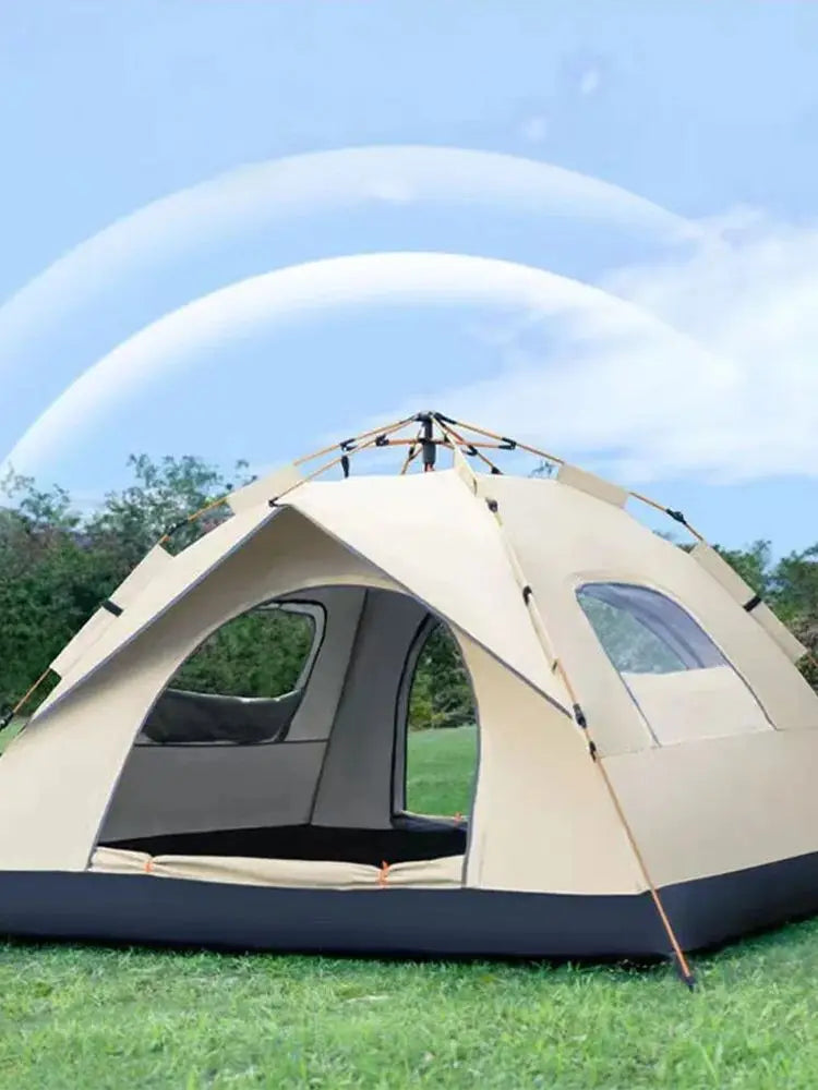 Automatic Quick Opening Camping Tent for Two with Two Doors and Two Windows