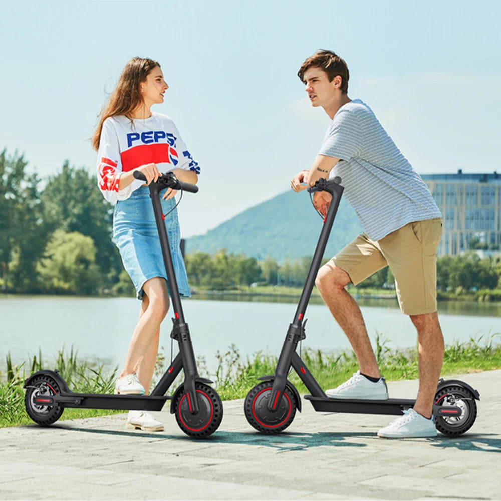 350W Foldable Electric Scooter for Adults and Teens with Explosion-proof Tires and Dual Brake System Lightweight E-scooter with APP Support