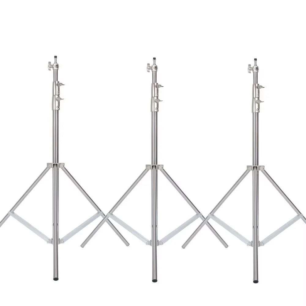 290cm Air Pressure Tripod Bearing 10kg for Camera Stainless Steel Light Stand For Ring Light Live Youtube and Photography Soft