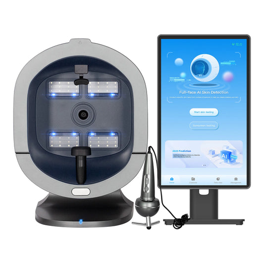 Mirror Skin Analysis  8 Spectra 3D  Intelligent Mirror Wood Lamp Facial Scanner UV Skin Analyzer Machine Skin Analyzer
