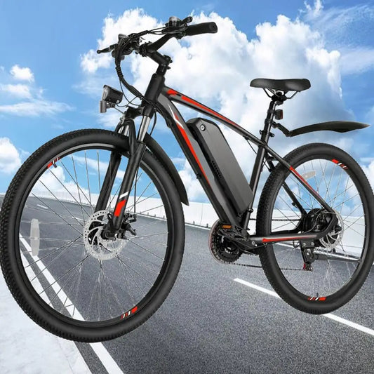 26" 24" Electric Motorcycles Mountain Balance Bike Ebike with 36V 374Wh/468Wh Removable Battery, 500W Motor, 21-Speed Gears