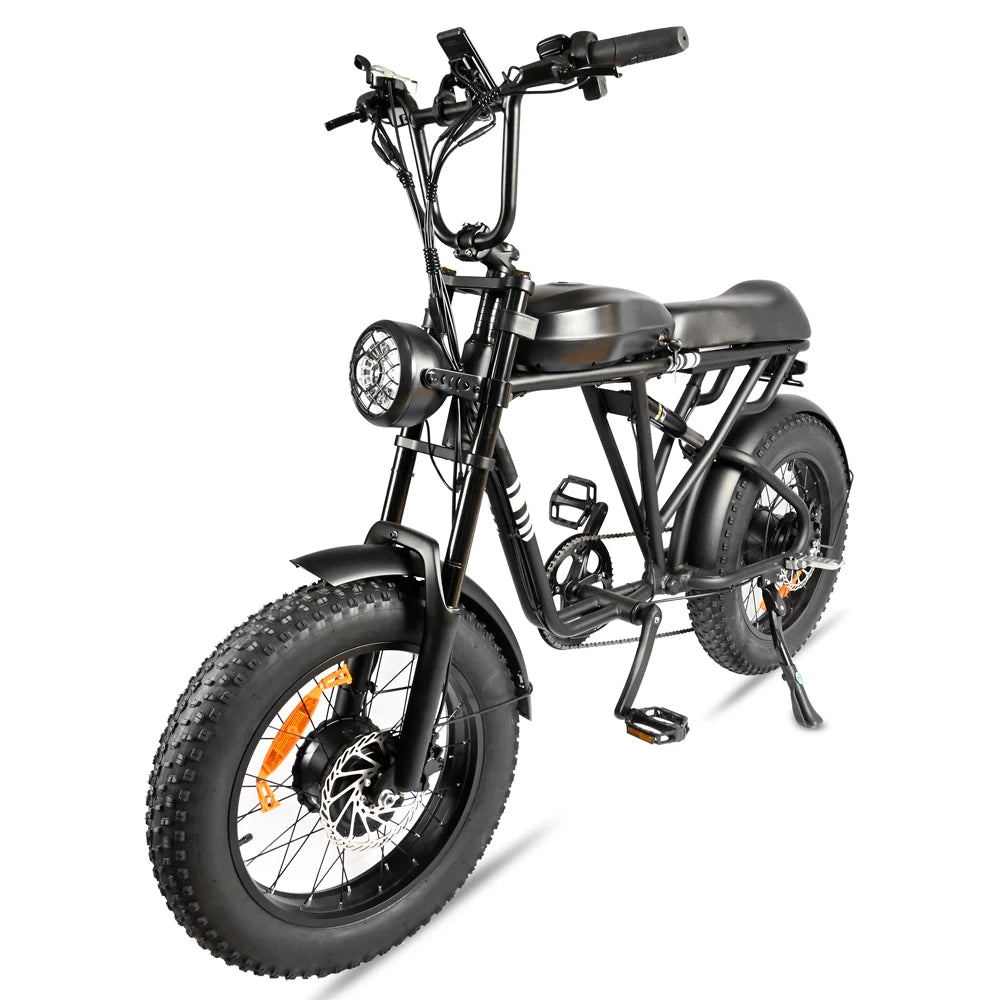 20 Inch 1000 Watt Dual Motor 48 Volt 100 Kilometer Fat Tire Electric Mountain Bike Aluminum Alloy Adult SUV Electric Bike
