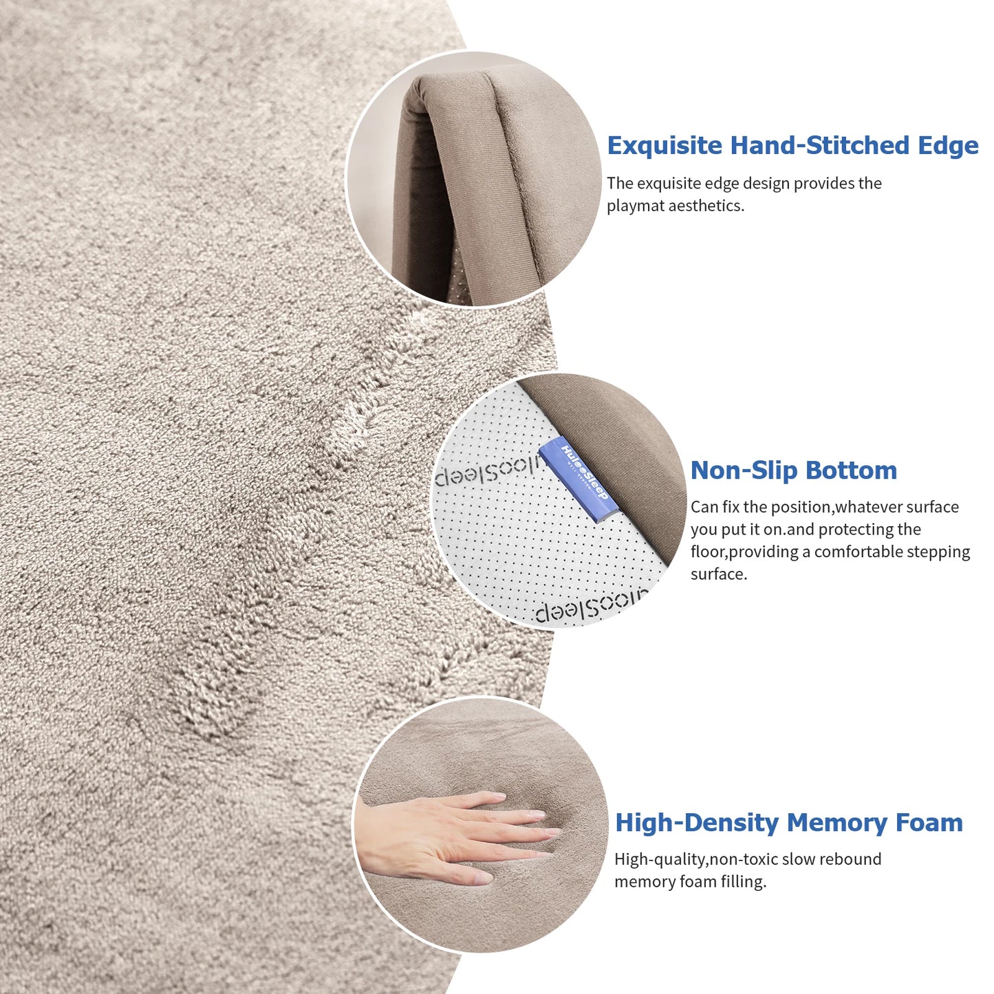 Solid Living Room Carpet Cream Non Slip Rug for Bedroom Decoration Classic Minimalism Tatami Floor Yoga Mat