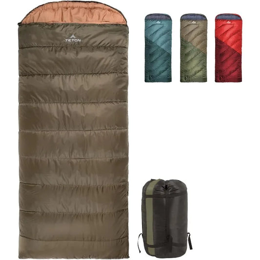 Teton Celsius Regular Sleeping Bags -25F 20F 0F All Weather Bag for Adults and Kids Camping