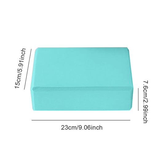 EVA Yoga Block Solid Color Yoga Balance Bricks Moisture-Proof High Density Yoga Blocks Body Shaping Yoga Blocks for Meditation