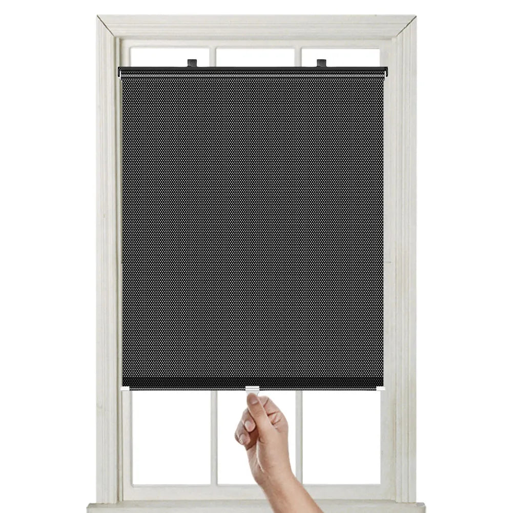 Universal Roller Blinds Sunshade Suction Cup Sun Visors Blackout Curtain Car Bedroom Kitchen Window Sun-Shading Roller Curtains