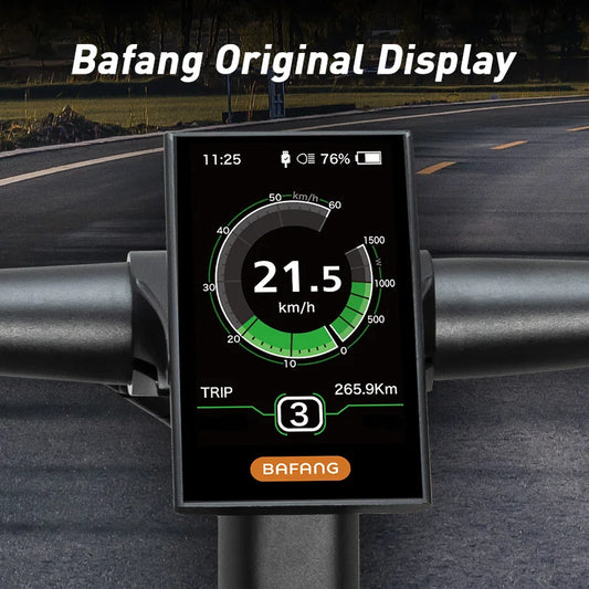 Bafang DPC18 UART Display for Ebike Mid Drive Motor Female Connector with USB Port 0-9 Pedal Assist Levels for BBS01 BBS02 BBSHD