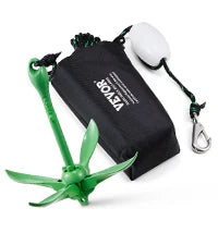 SucceBuy Kayak Anchor Kit 3.5 lb Paddle Board Anchor with 26.2 ft Rope Buoy and Storage Bag